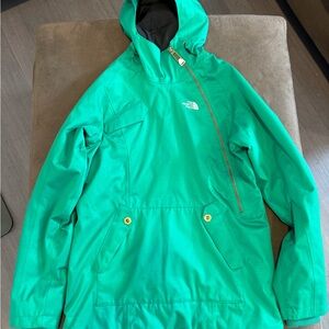 The North Face Vibrant Green Anorak - size small